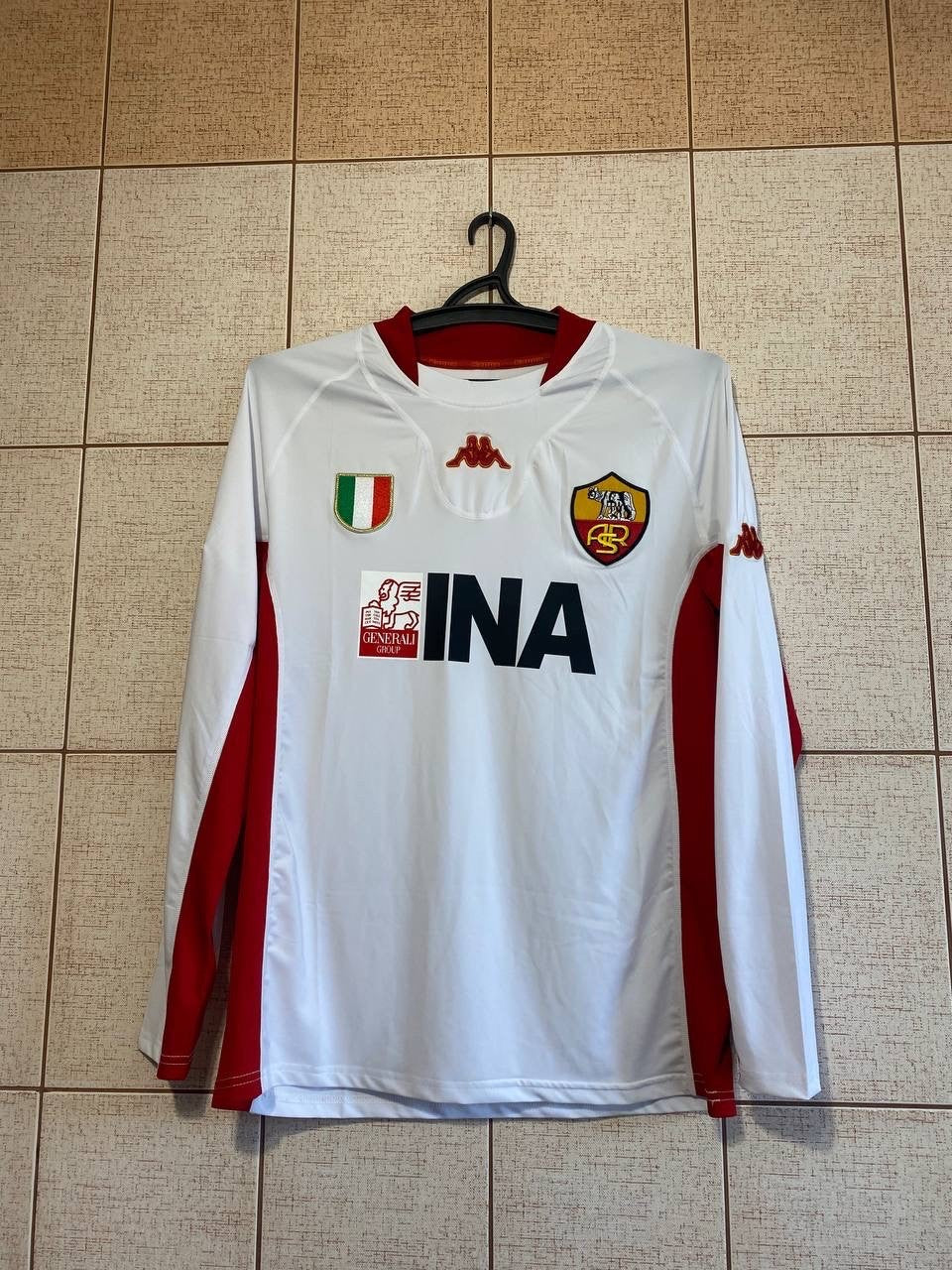 Camiseta AS ROMA MANGA LARGA TOTTI 10 2001/2002 ⚡