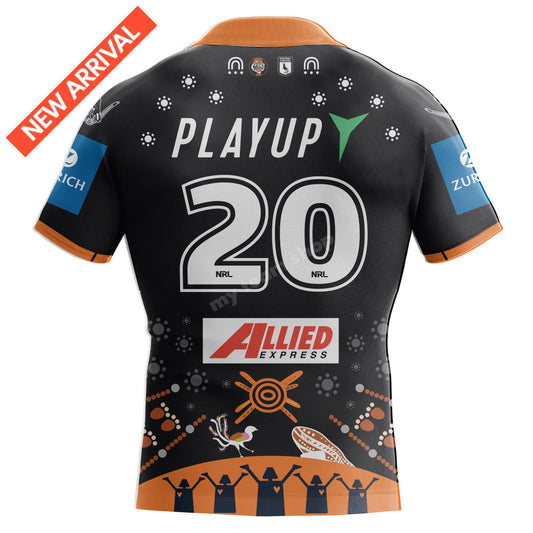 Camiseta Rugby WESTS TIGERS 2025 NRL INDIGENOUS