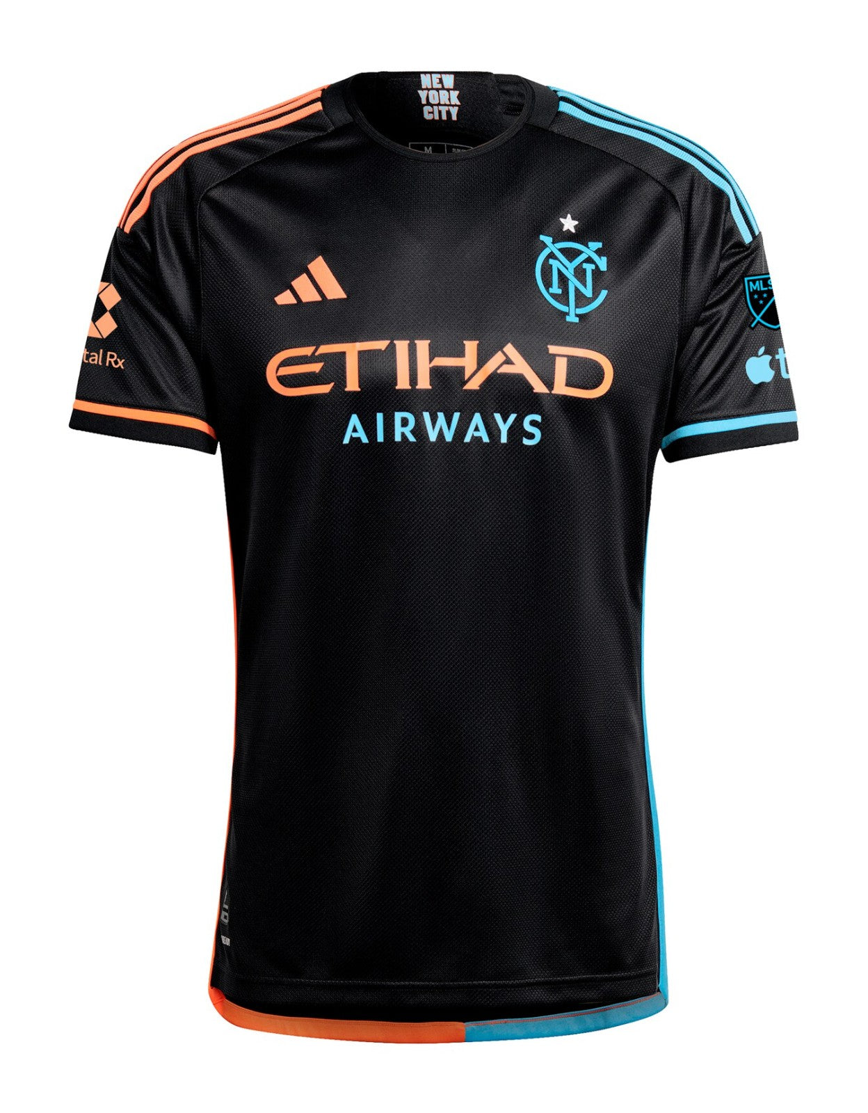 Camiseta New York City FC alternativa 2023/2024 vista sobre fondo blanco