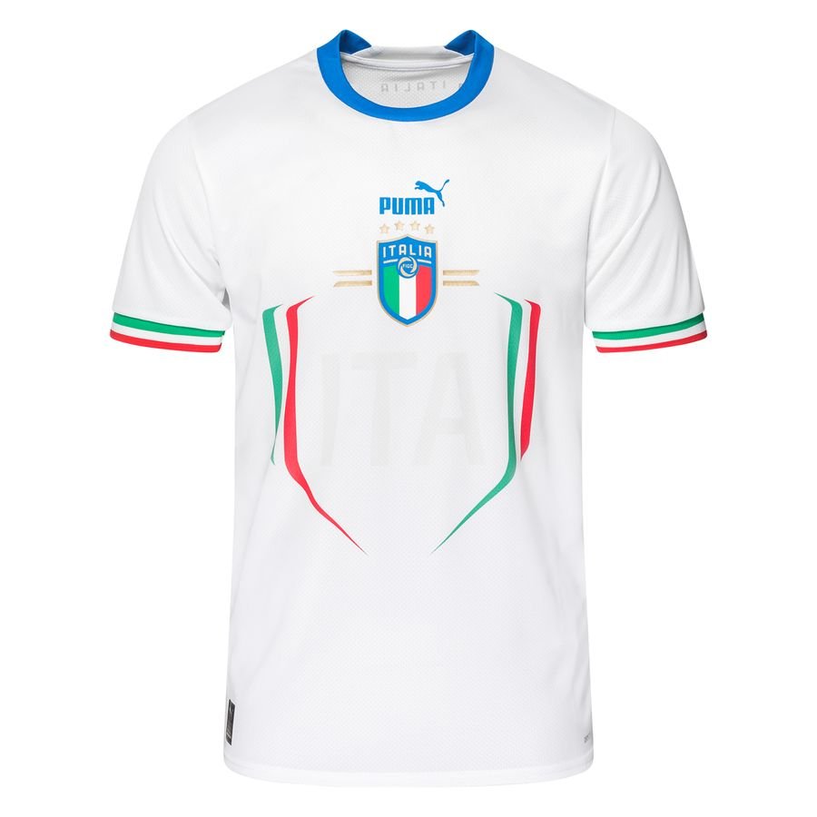 Camiseta Italia visitante 2022 ⚡ vista sobre fondo blanco