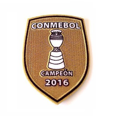 Parche Campeón de América vista sobre fondo blanco
