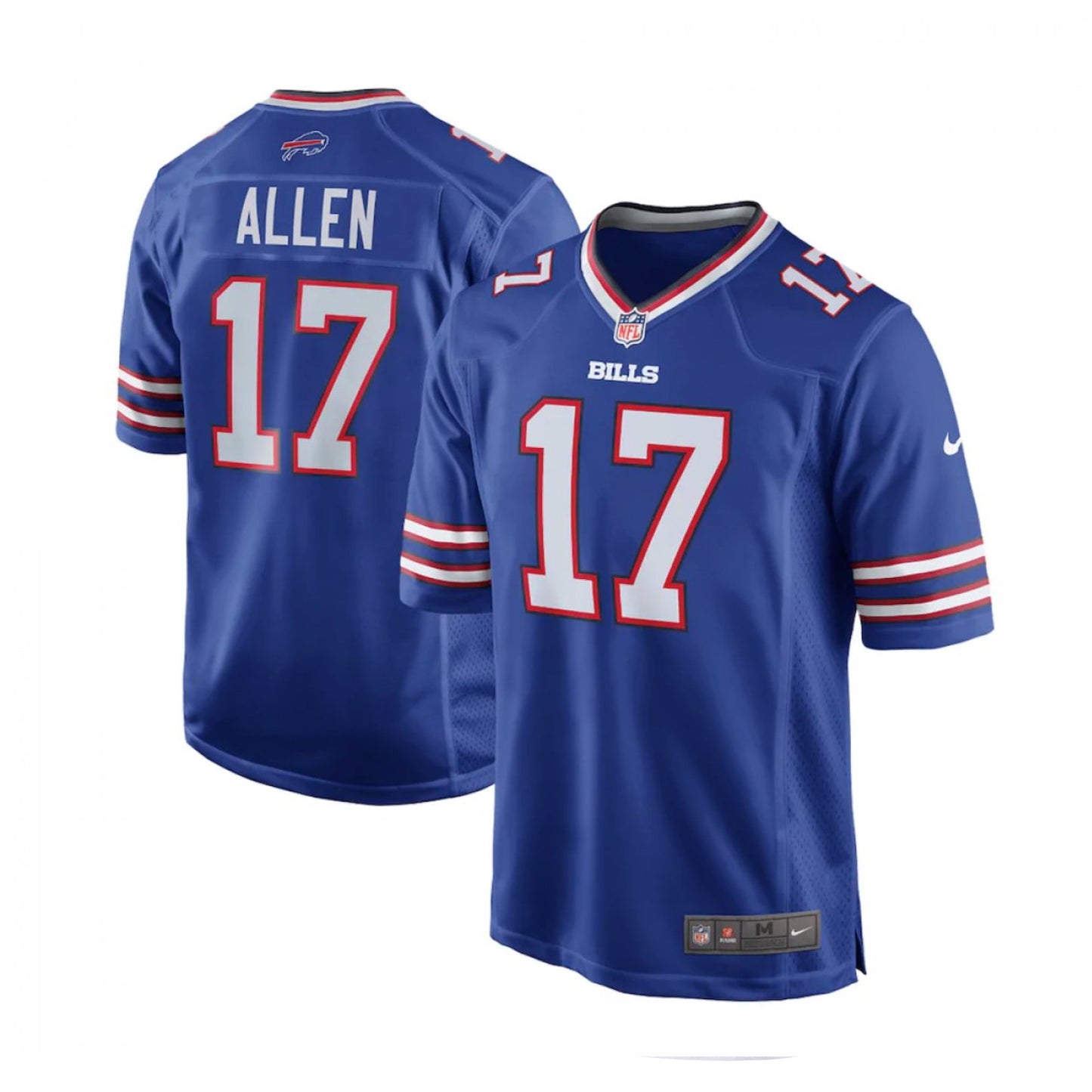 Camiseta Buffalo bills local 2021/2022 vista sobre fondo blanco