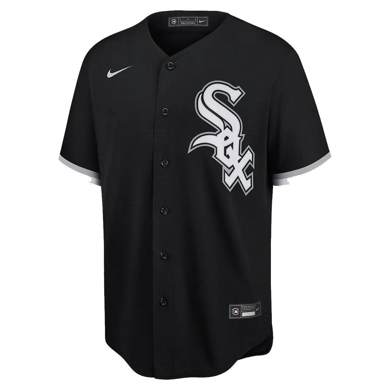 Camiseta Chicago White Sox visitante vista sobre fondo blanco