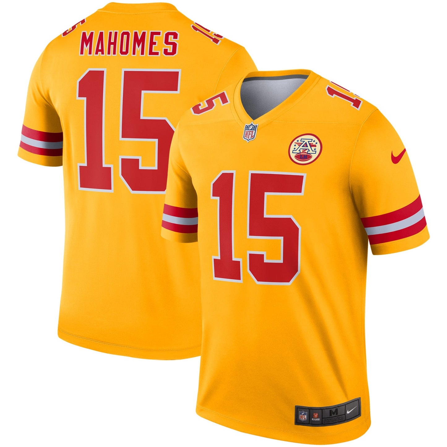Camiseta Kansas city chiefs tercera 2021/2022 vista sobre fondo blanco