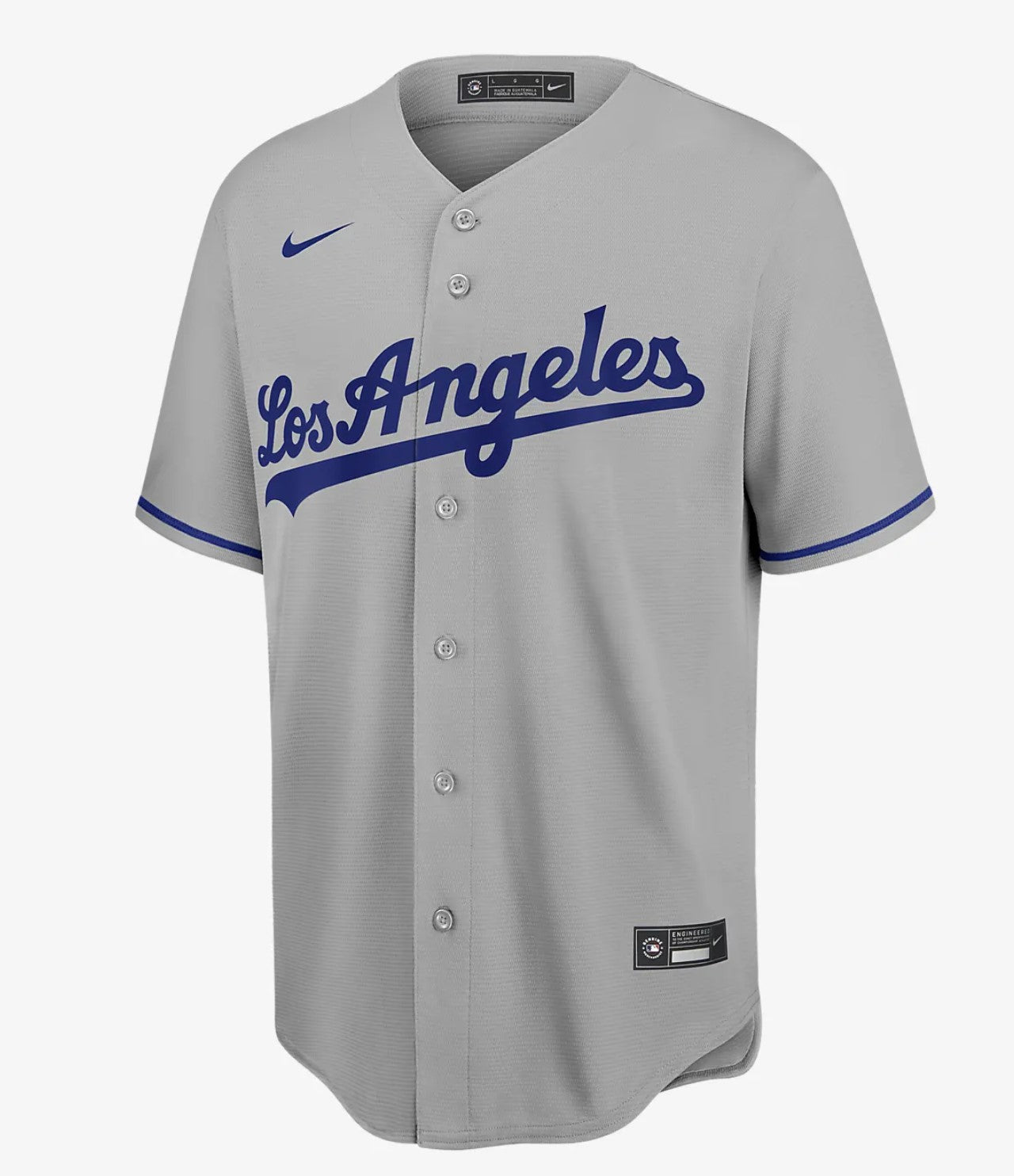 Camiseta Los angeles Dodgers tercera vista sobre fondo blanco