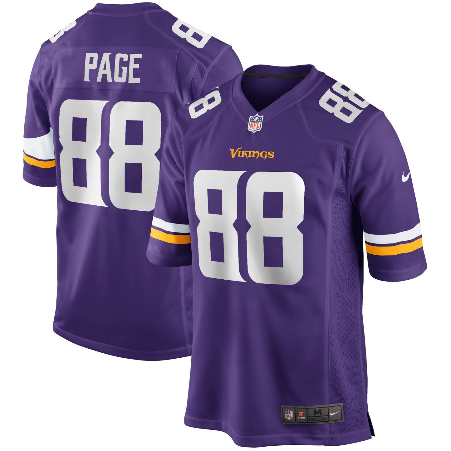 Camiseta Minnesota Vikings local 2021/2022 vista sobre fondo blanco