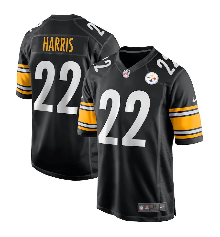 Camiseta Pittsburgh Steelers local 2021/2022 vista sobre fondo blanco