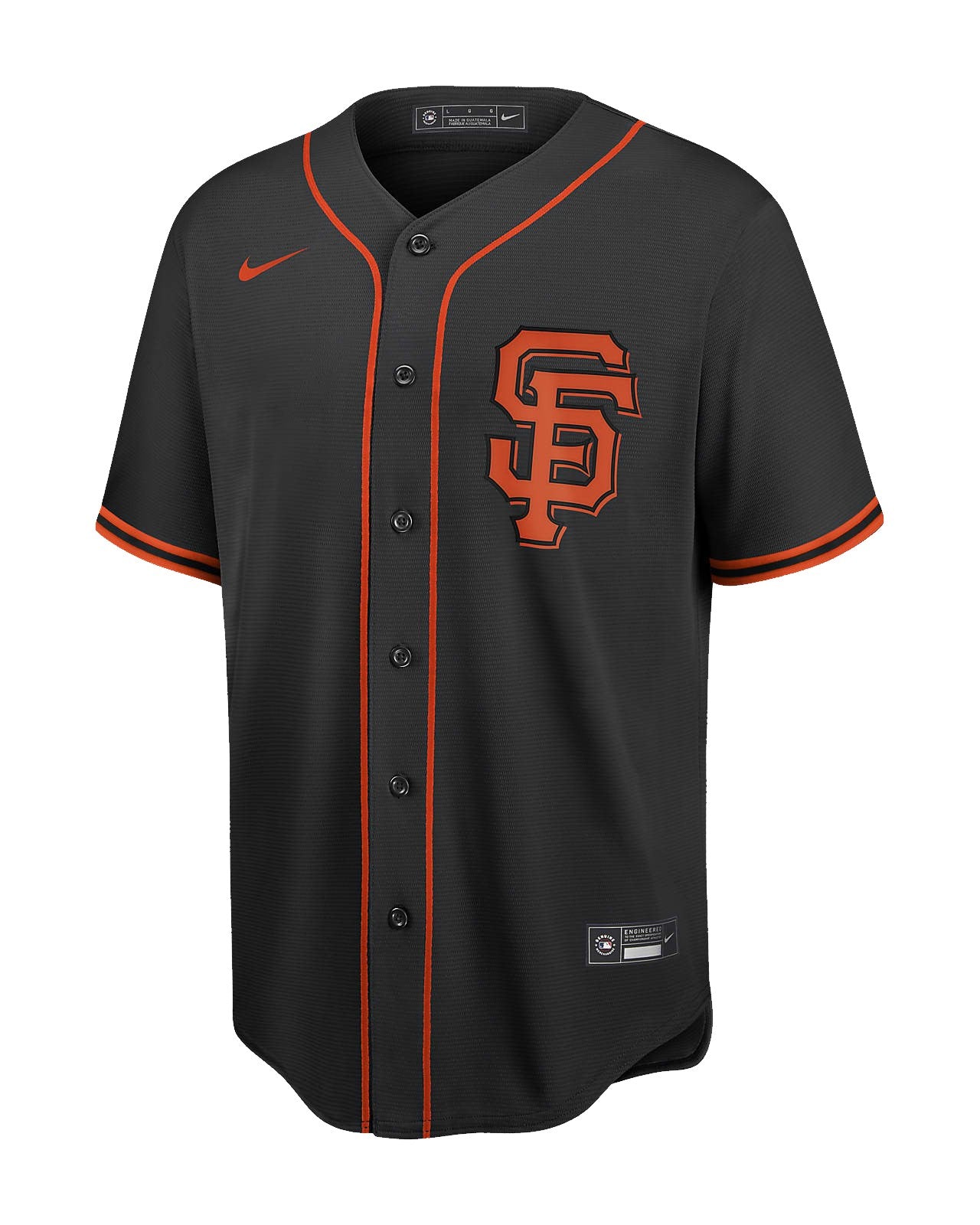 Camiseta San Francisco Giants local vista sobre fondo blanco