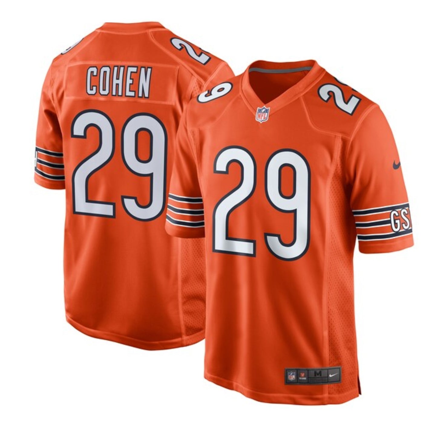 Camiseta Chicago bears tercera 2021/2022 vista sobre fondo blanco