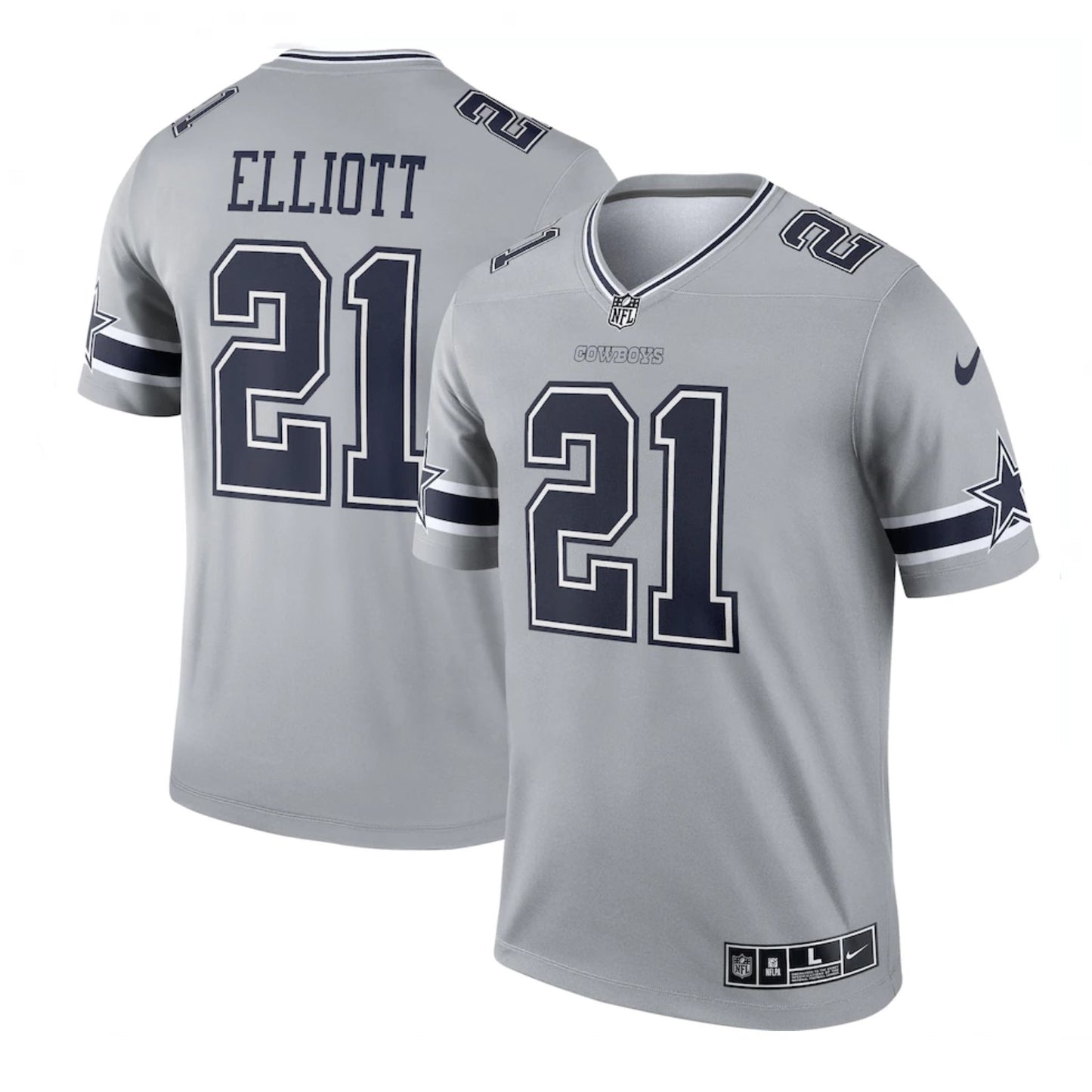 Camiseta Dallas Cowboys tercera 2021/2022 vista sobre fondo blanco