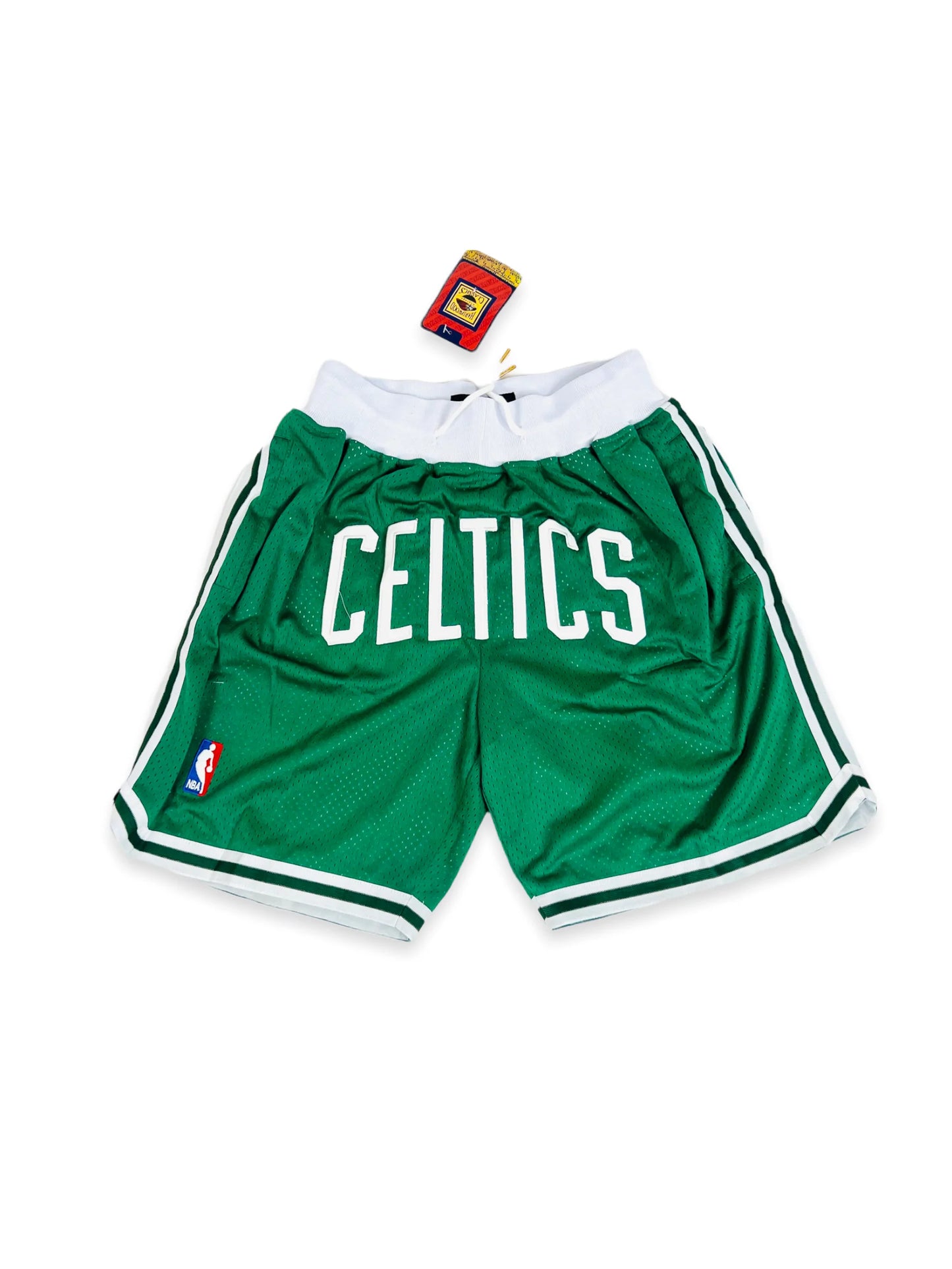 Short NBA Boston Celtics Retro vista sobre fondo blanco
