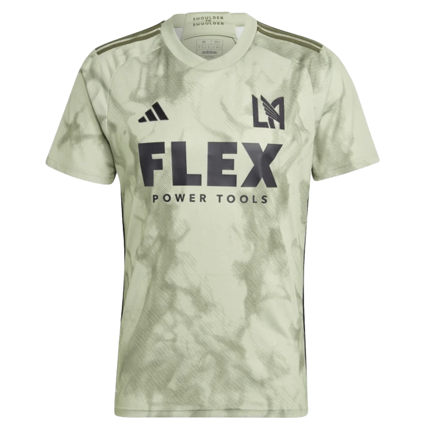 Camiseta Los Angeles FC alternativa 2023/2024 vista sobre fondo blanco