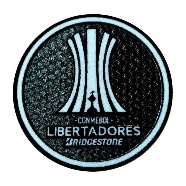 Parche Copa Libertadores vista sobre fondo blanco