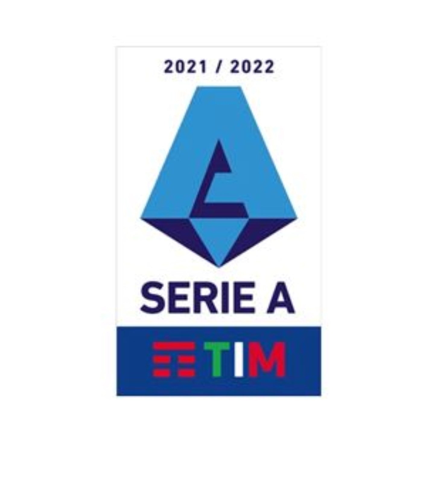 Parche Serie A vista sobre fondo blanco
