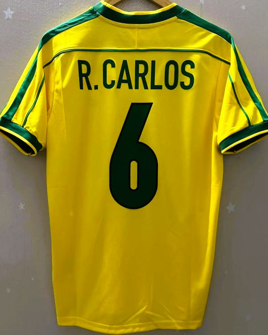Camiseta Retro CARLOS ROBERTO 1998-99 Brasil