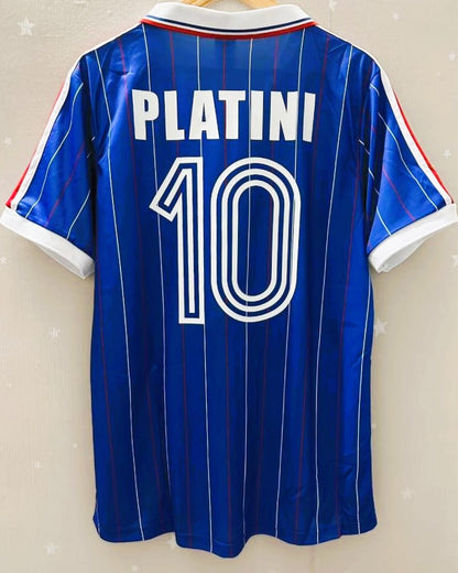 Camiseta Retro PLATINI MICHEL 1982-83 Francia