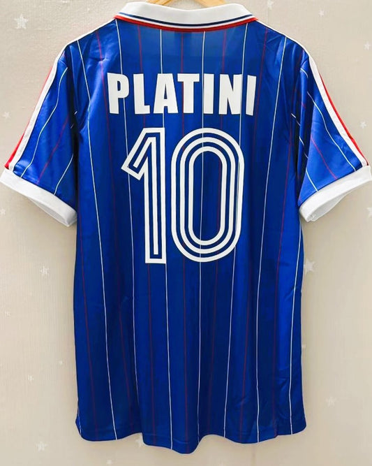 Camiseta Retro PLATINI MICHEL 1982-83 Francia