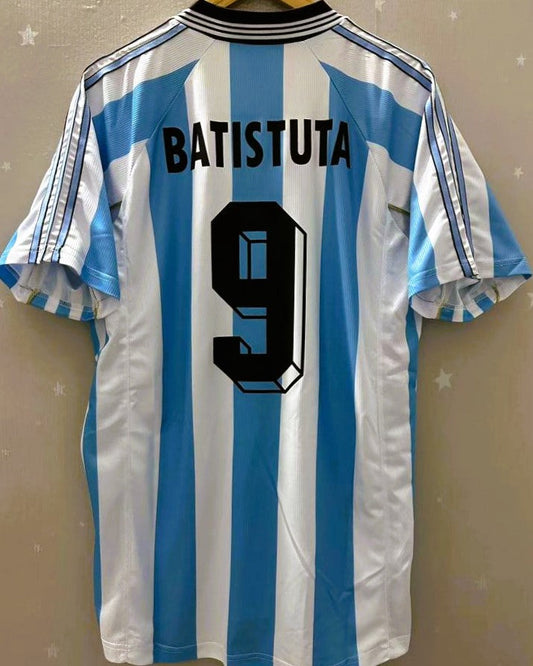 Camiseta Retro BATISTUTA GABRIEL OMAR 1998-99 Argentina