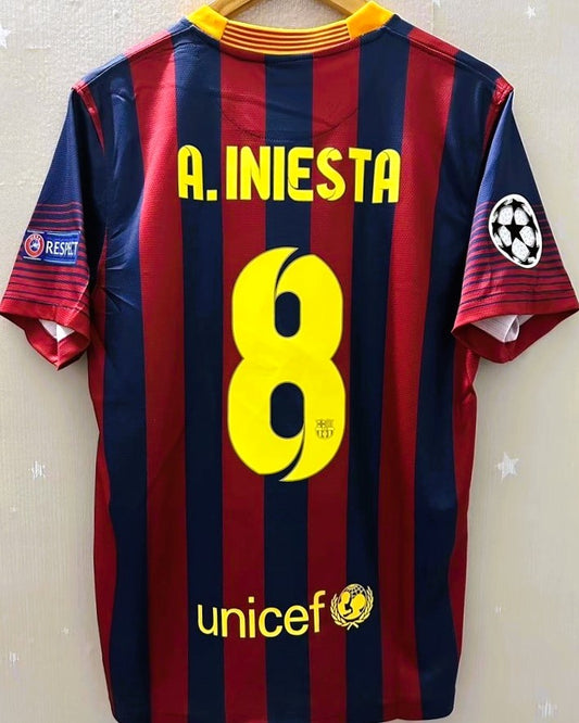 Camiseta Retro INIESTA ANDRES 2013-14 Barcelona
