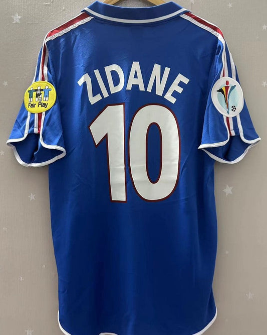 Camiseta Retro ZIDANE ZINEDINE 2000-01 Francia