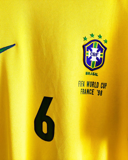 Camiseta Retro CARLOS ROBERTO 1998-99 Brasil