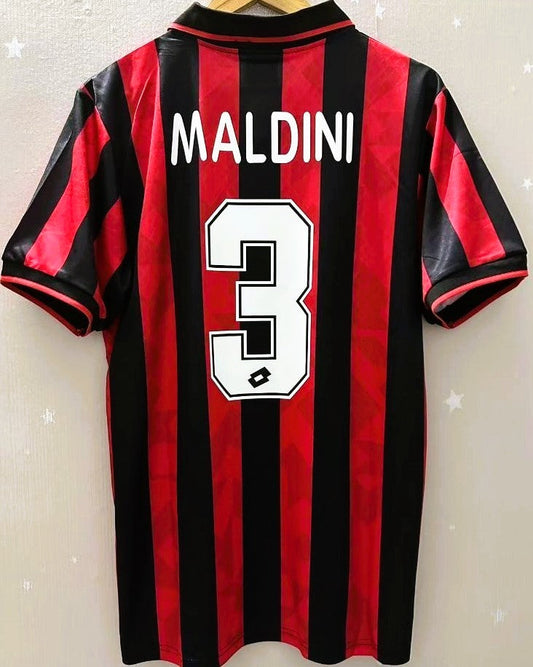 Camiseta Retro MALDINI PAOLO 1995-96 AC Milan