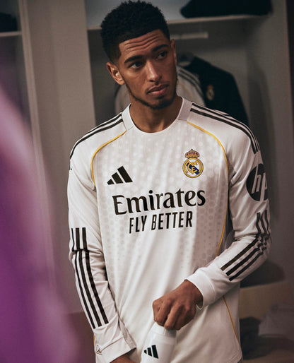Camiseta Real Madrid Local - 2025/26 - Manga Larga