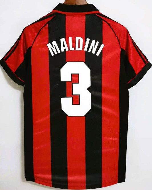 Camiseta Retro MALDINI PAOLO 1998-99 AC Milan