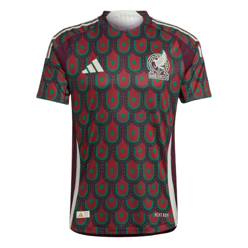 Camiseta México local - Copa América 2024 vista sobre fondo blanco