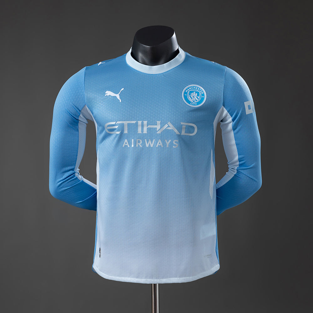 Camiseta Manchester City 2026/27 – Primera Equipación Versión Jugador Manga Larga