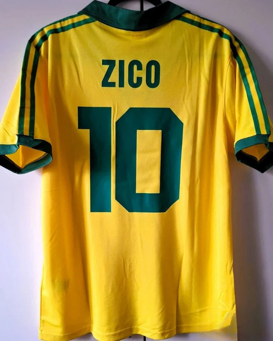 Camiseta Retro ZICO 1986-87 Brasil