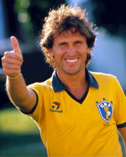 Camiseta Retro ZICO 1988-89 Brasil