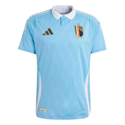 Camiseta Bélgica alternativa - Eurocopa 2024 vista sobre fondo blanco