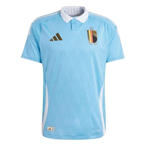 Camiseta Bélgica alternativa - Eurocopa 2024 vista sobre fondo blanco