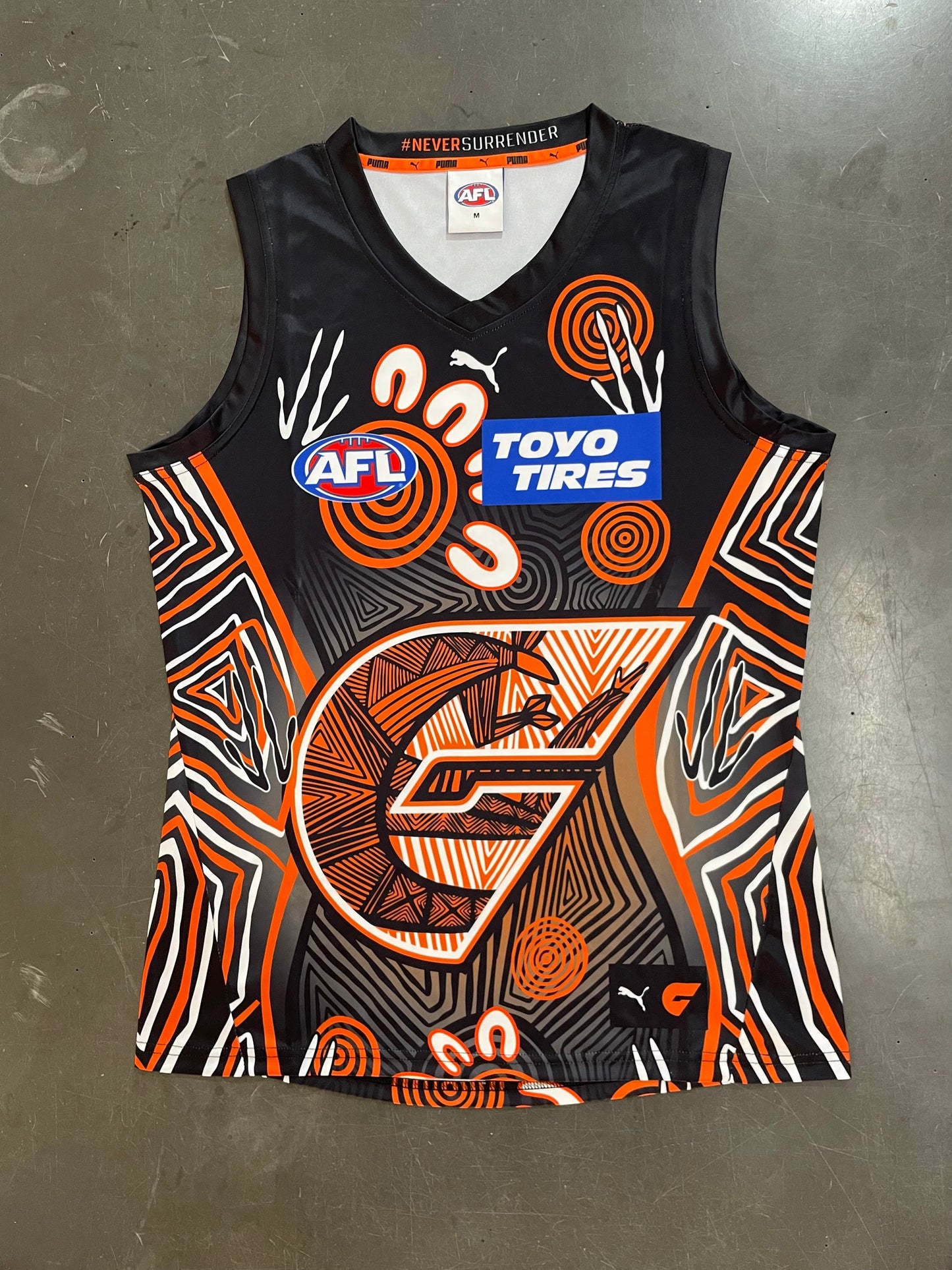 Musculosa AFL GWS Giants 2025