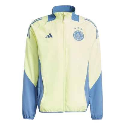 Conjunto Ajax Entrenamiento - 2024/2025 Rompe viento vista sobre fondo blanco