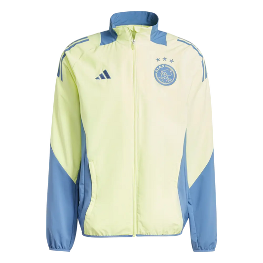 Conjunto Ajax Entrenamiento - 2024/2025 Rompe viento vista sobre fondo blanco