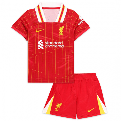 Camiseta + short Liverpool local 2024/2025 - NIÑOS ⚡