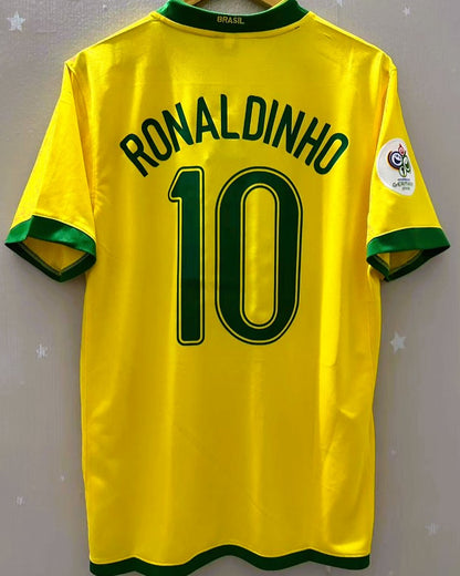 Camiseta Retro RONALDINHO 2006-07 Brasil