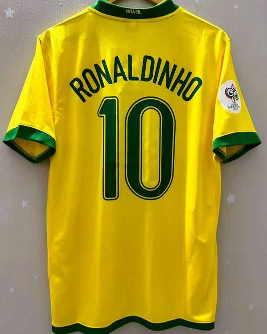 Camiseta Retro RONALDINHO 2006-07 Brasil