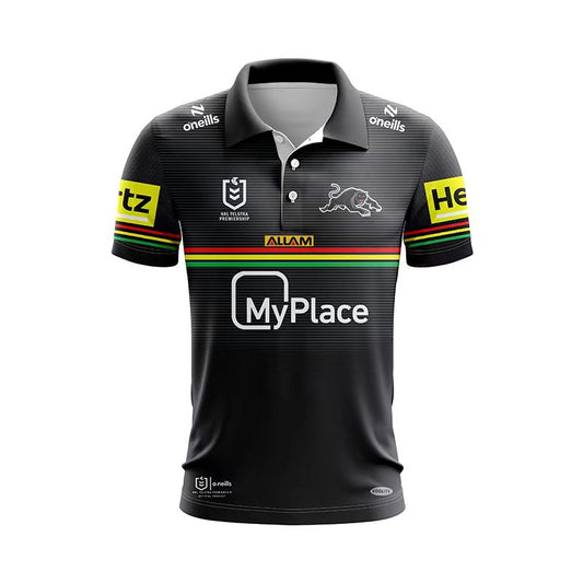 Camiseta Rugby Penrith Panthers 2024 vista sobre fondo blanco