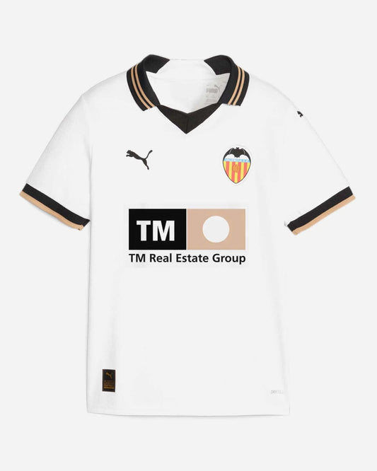 Camiseta Valencia local 2023/2024 vista sobre fondo blanco