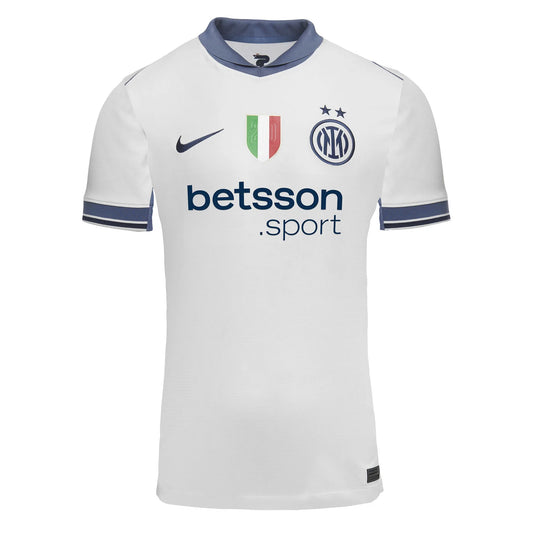 Camiseta Inter de Milan alternativa 2024/2025 vista sobre fondo blanco