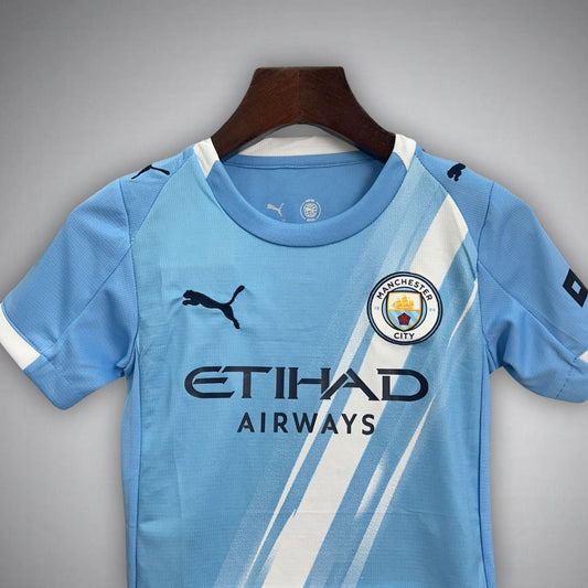 Camiseta Manchester City Local Niños 2025/26