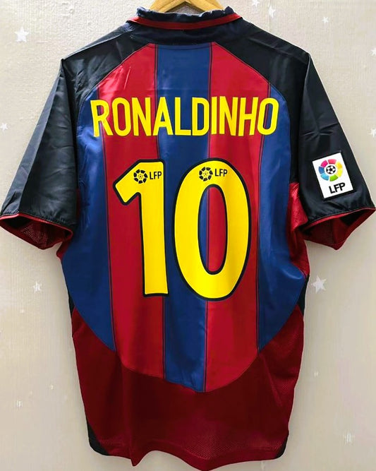 Camiseta Retro RONALDINHO 2003-04 Barcelona