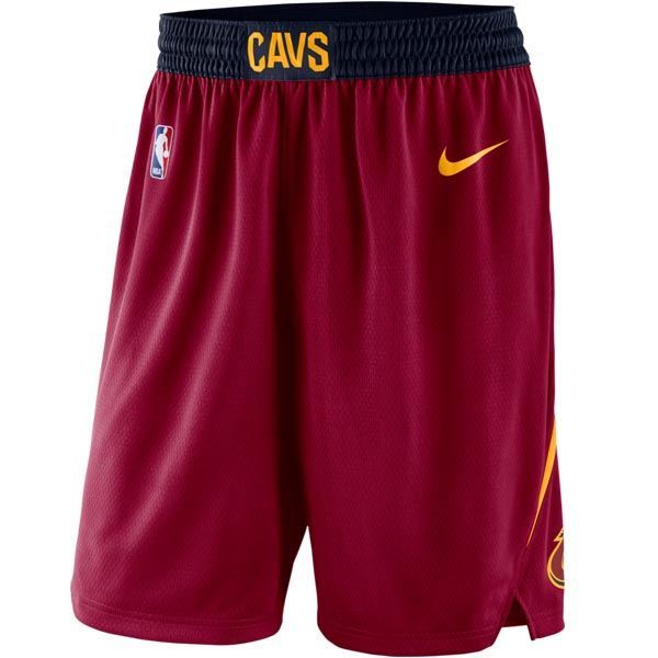 Short NBA Cleveland Cavaliers - Rojo vista sobre fondo blanco