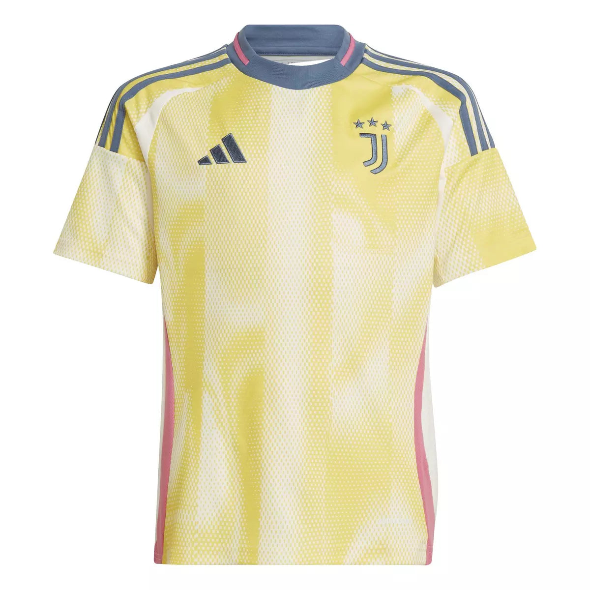 Camiseta Juventus alternativa 2024/2025 vista sobre fondo blanco
