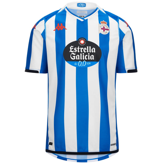 Camiseta Deportivo de la Coruña local 2023/2024 vista sobre fondo blanco