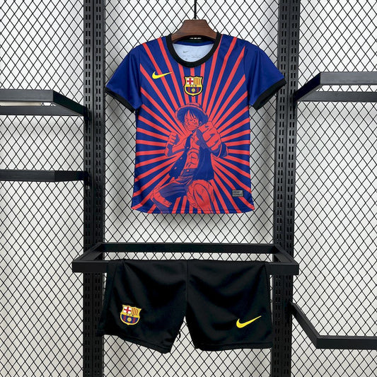 Kit Niño FC Barcelona x One Piece 24/25