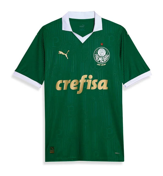 Camiseta Palmeiras local 2024/2025 vista sobre fondo blanco